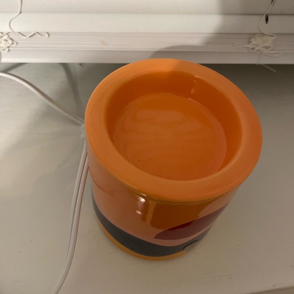 Mainstays Full Size Ceramic Fragrance Wax Melt Warmer, Orange Southwestern - Picture 3 of 10